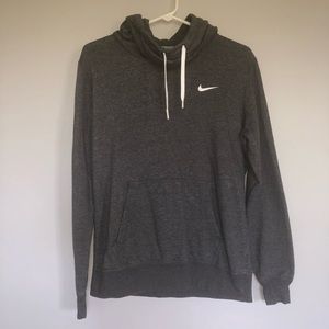 Nike cowl neck/ funnel neck hoodie grey SZ: M